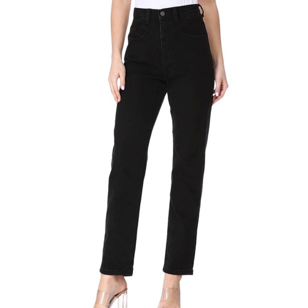 Kendall + Kylie Juniors’ High-Rise Straight-Leg Jeans - Picture 1 of 7